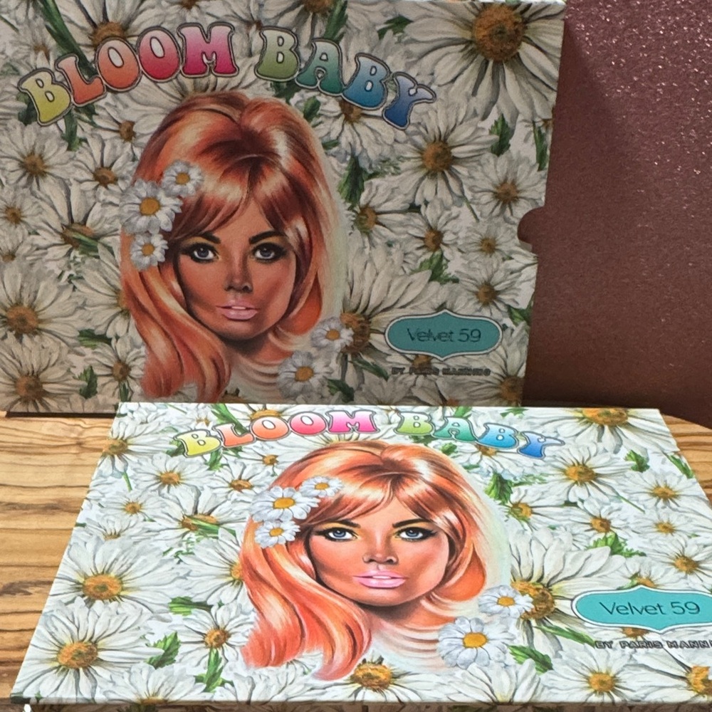 Velvet Floral Eyeshadow Palette with Bold Colors